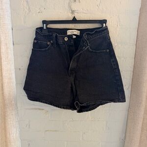 Abercrombie & Fitch Black Denim Jean Shorts